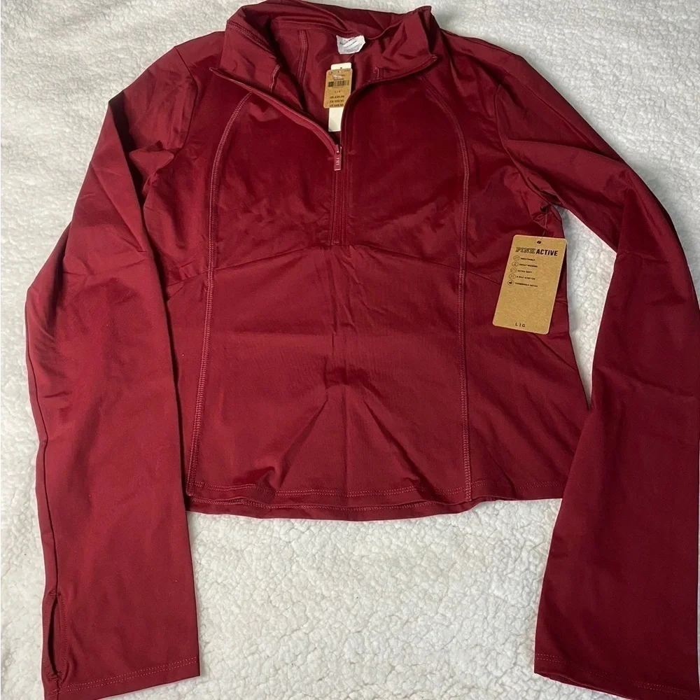 NWT VICTORIA SECRET Pink active PULL OVER SIZE LARGE​​​​​​​ - Picture 3 of 6